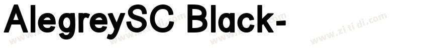 AlegreySC Black字体转换